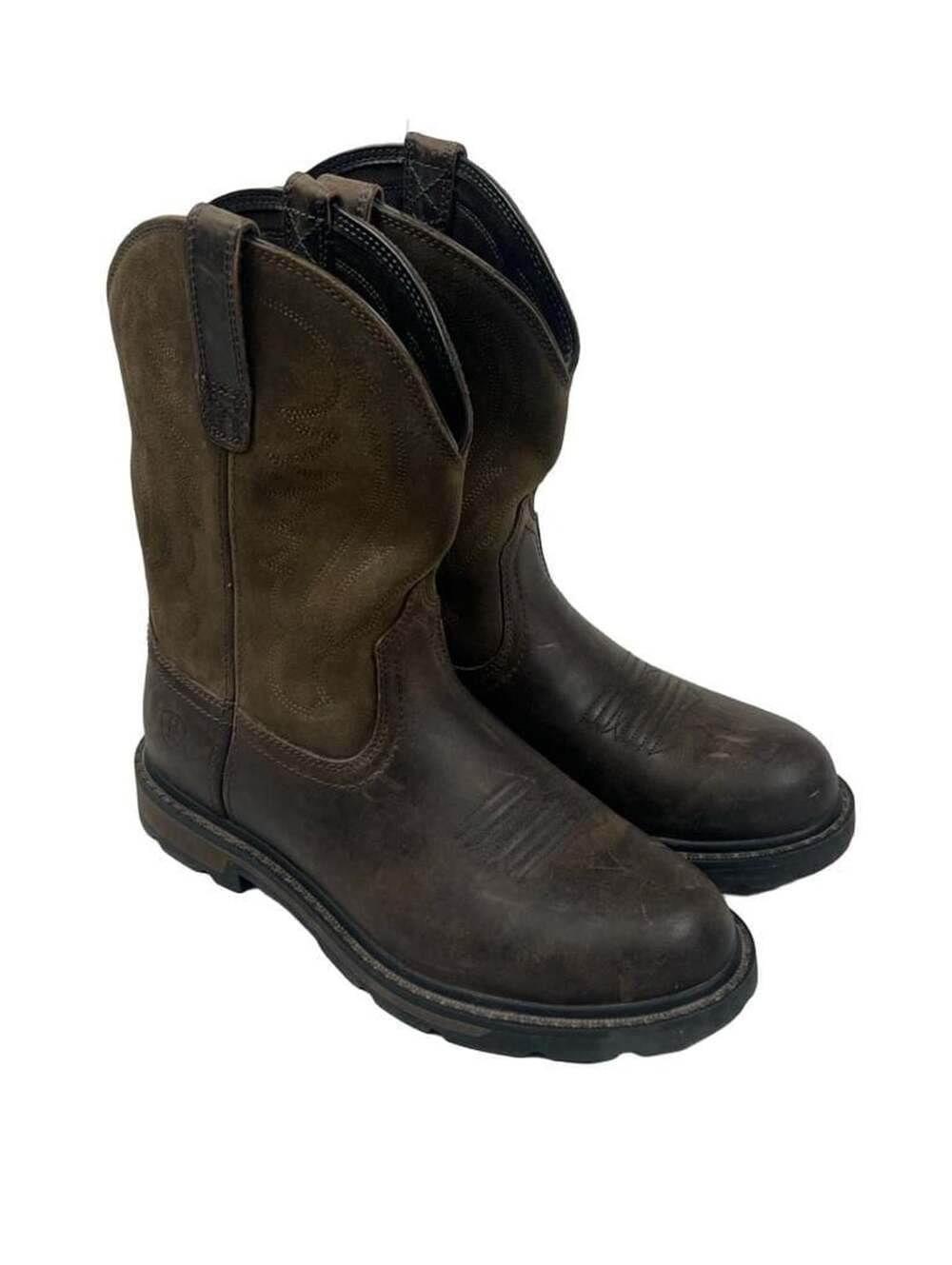 Ariat Groundbreaker Work Boots Brown Leather